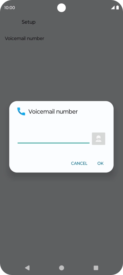 Key in +447836121121 and press OK.