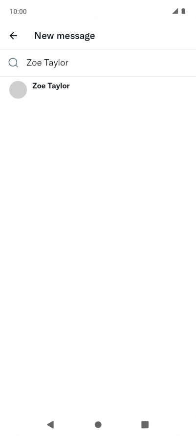 Key in the first letters of the recipient's name and press the required contact.