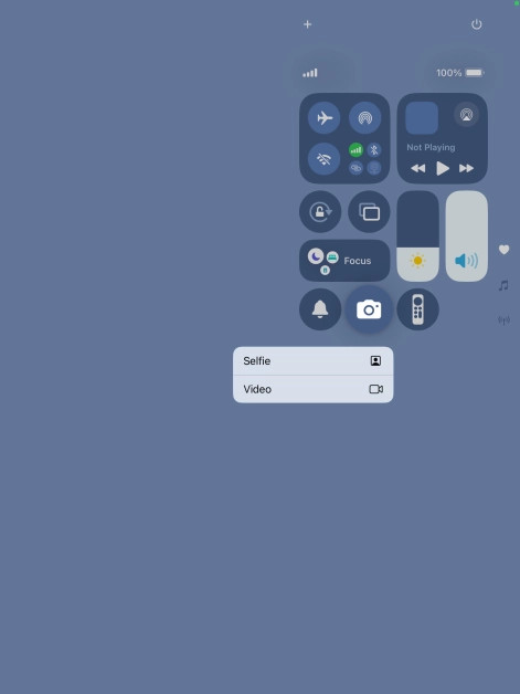 Press and hold the required function to see more actions. Press and hold the required function to see more actions.