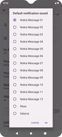 Press the required message tones to hear them.