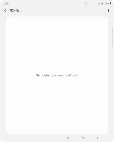 Press the menu icon.