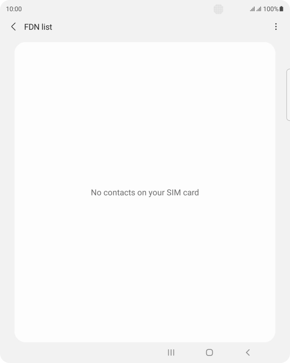 Press the menu icon.