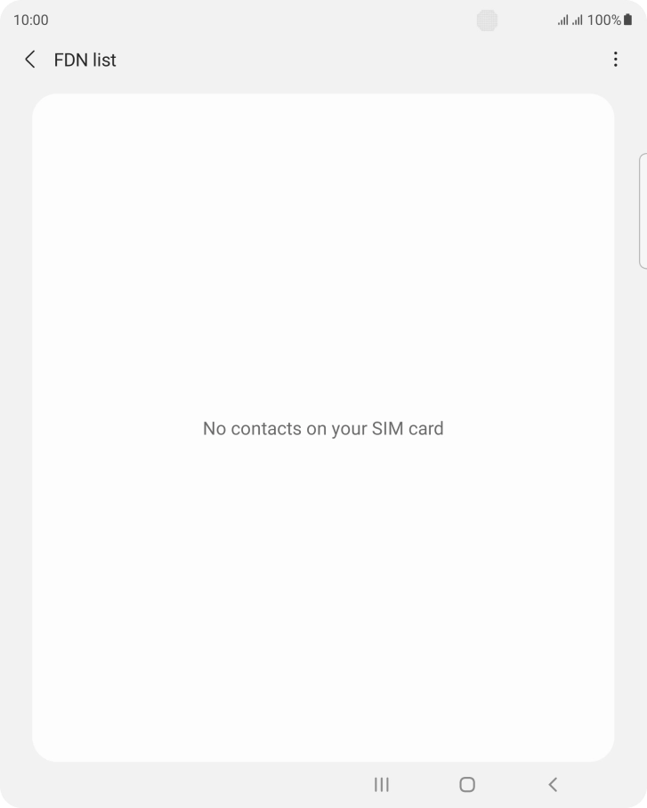 Press the menu icon.