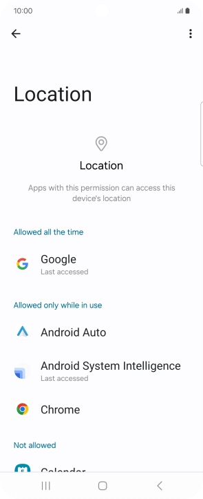 Press the required app.