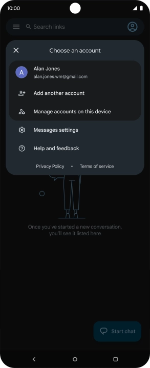 Press Messages settings. Press Messages settings.
