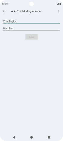 Press Number and key in the required phone number.