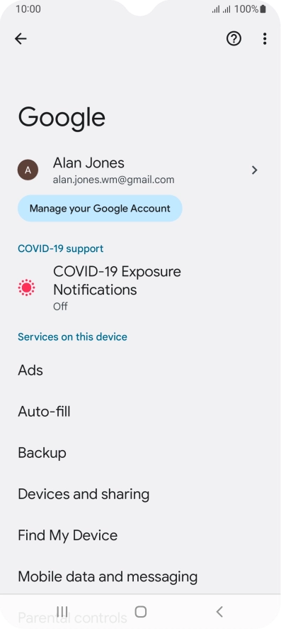 Press Find My Device.