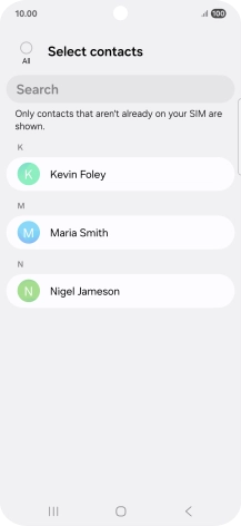 Press the field above 