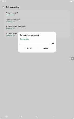 Key in +447836121121 and press Enable.