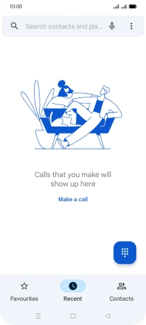 Press the menu icon.