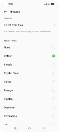 Press the required message tones to hear them.
