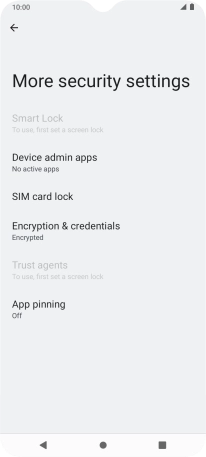 Press SIM card lock. Press SIM card lock.