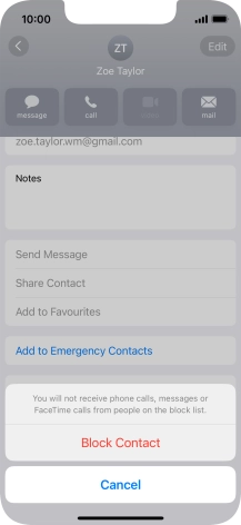 Press Block Contact.