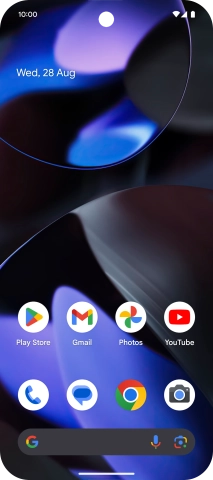 The Wi-Fi icon shows that your phone is connected to a Wi-Fi network.