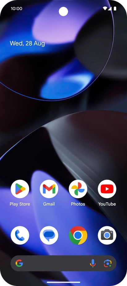 The Wi-Fi icon shows that your phone is connected to a Wi-Fi network.