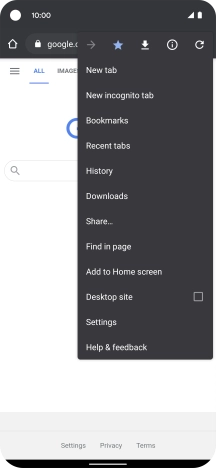 Press Settings. Press Settings.
