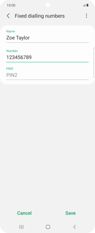 Press the field below 