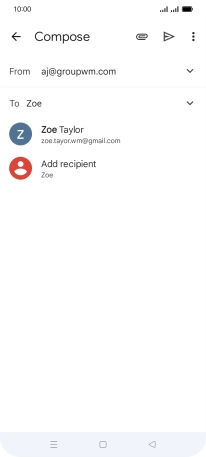 Press the required contact.