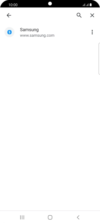 Press the required bookmark.