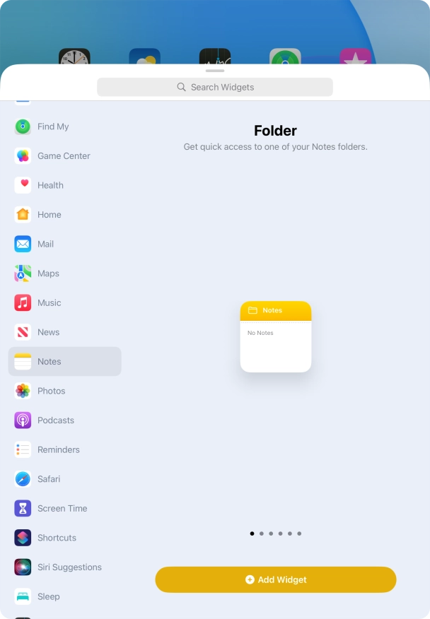 Press Add Widget. Press Add Widget.