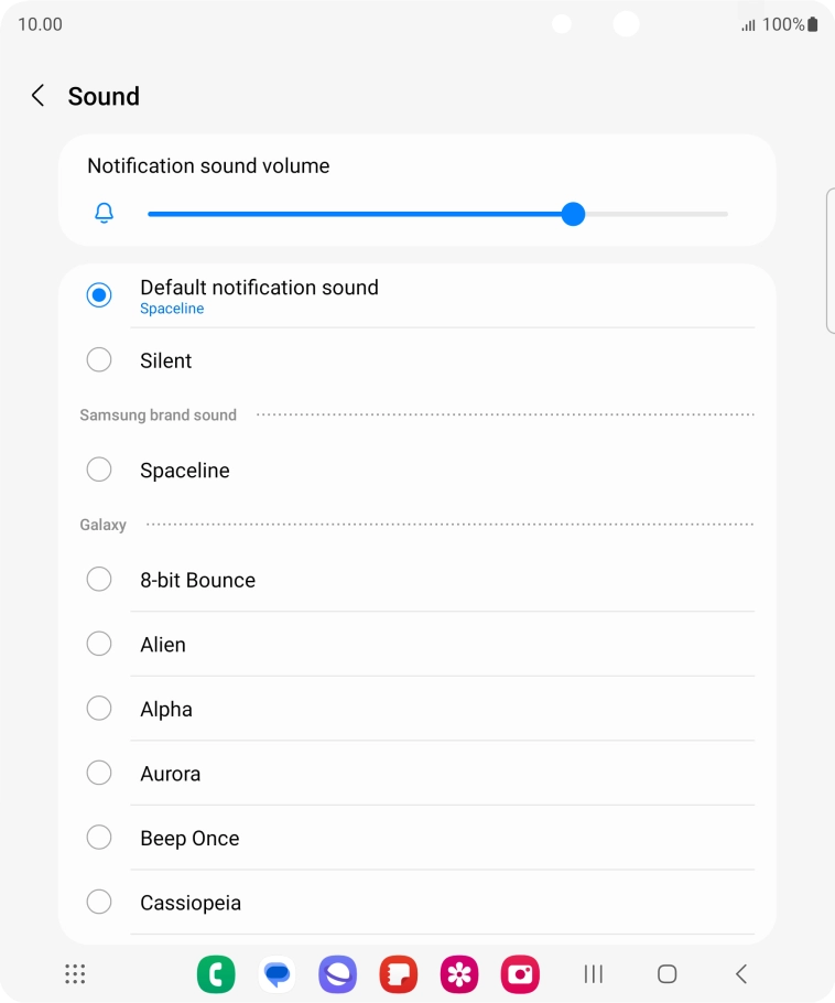 Press the required message tones to hear them.