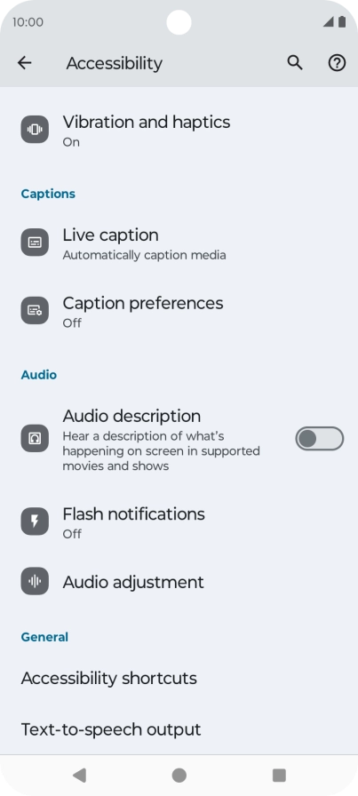 Press the required category below 