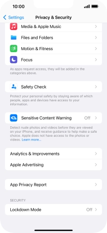 Press App Privacy Report.