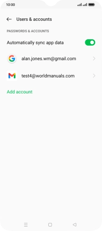 Press the Home key to return to the home screen.
