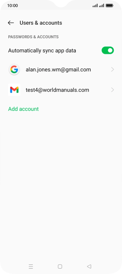 Press the Home key to return to the home screen.