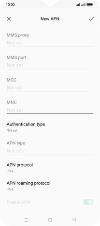 Press Authentication type.