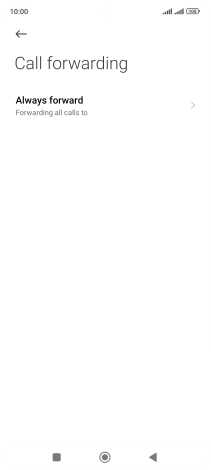 Press the required divert type.