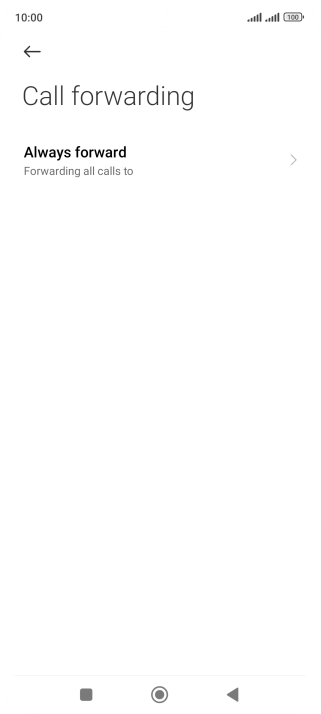 Press the required divert type.