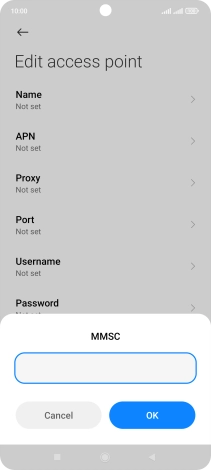 Key in http://mms.vodafone.co.uk/servlets/mms and press OK.