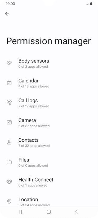 Press the required phone function.