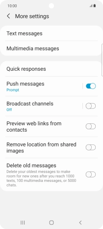 Press Text messages. Press Text messages.