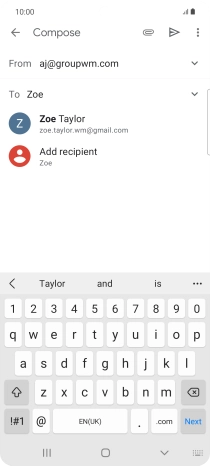 Press the required contact. Press the required contact.
