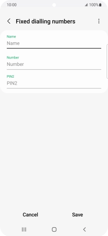 Press Name and key in the required name.