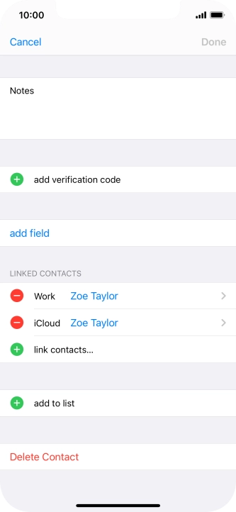 Press link contacts....