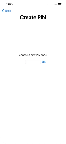 Key in a new four-digit PIN and press OK.