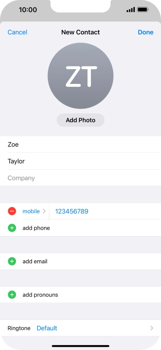 Press Done. Press Done.