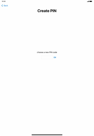 Key in a new four-digit PIN and press OK.