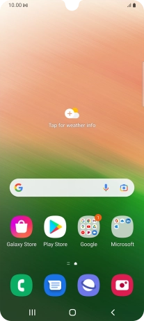 The email message icon shows that you've received a new email message.