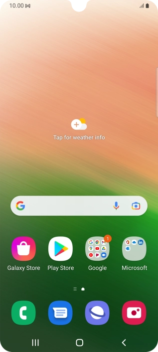 The email message icon shows that you've received a new email message.
