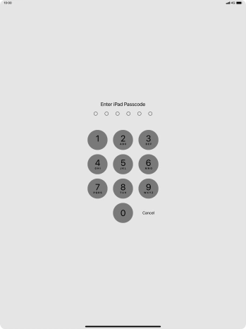 Use the lock code you created. Use the lock code you created.