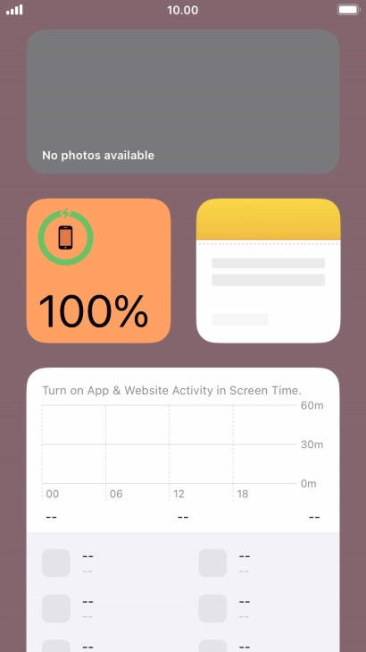 Slide your finger upwards on the screen.