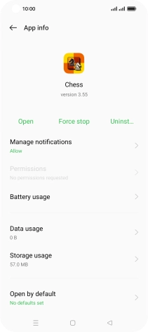 Press Storage usage.