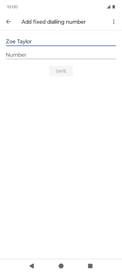 Press Number and key in the required phone number.