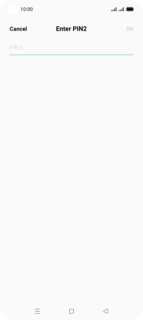 Press PIN 2 and key in your PIN2. The default PIN2 is 1111. Press PIN 2 and key in your PIN2. The default PIN2 is 1111.