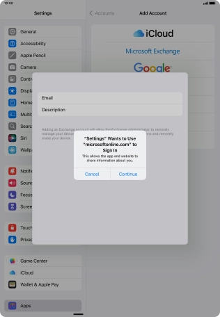 Press Continue. Press Continue.
