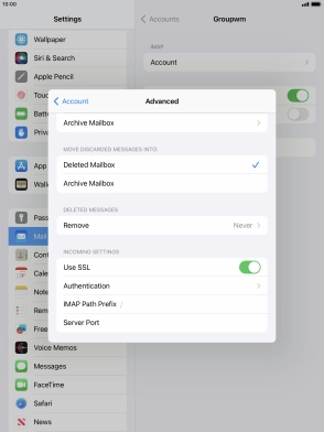 Press Authentication.